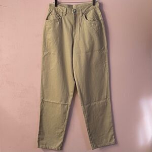 Vintage L.L. Bean Tan Tapered Leg Pants/Jeans Size 10 Tall NWOT